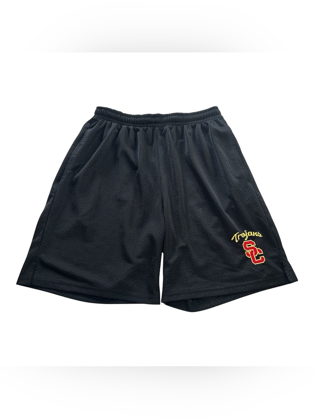 USC Trojans Athletics Mesh Gym Shorts Black Men’s Large Team Trojan Athletic